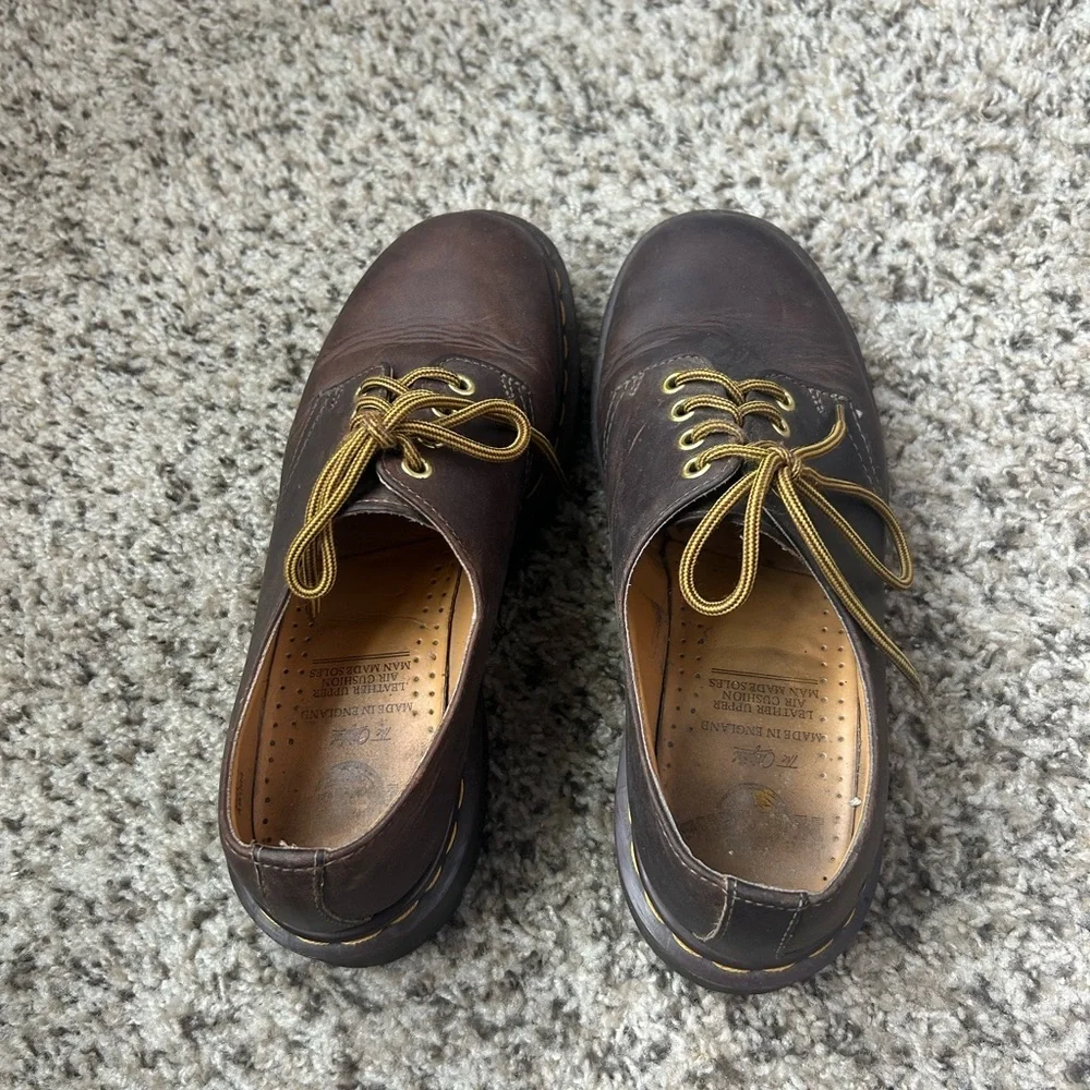 Dr. Martens Chocolate Brown Leather Derbys